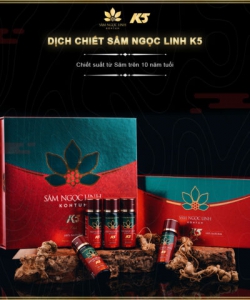 Dịch chiết Sâm Ngọc Linh 5 chai/hộp