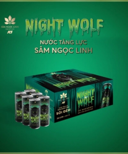 Thực phẩm bổ sung Nước tăng lực Night Wolf (Sói đêm) 320ml_thùng/24
