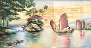 Tranh Đá Quý Thuận Buồm Xuôi Gió