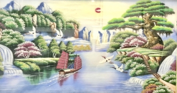 Tranh Đá Quý Sơn Thủy