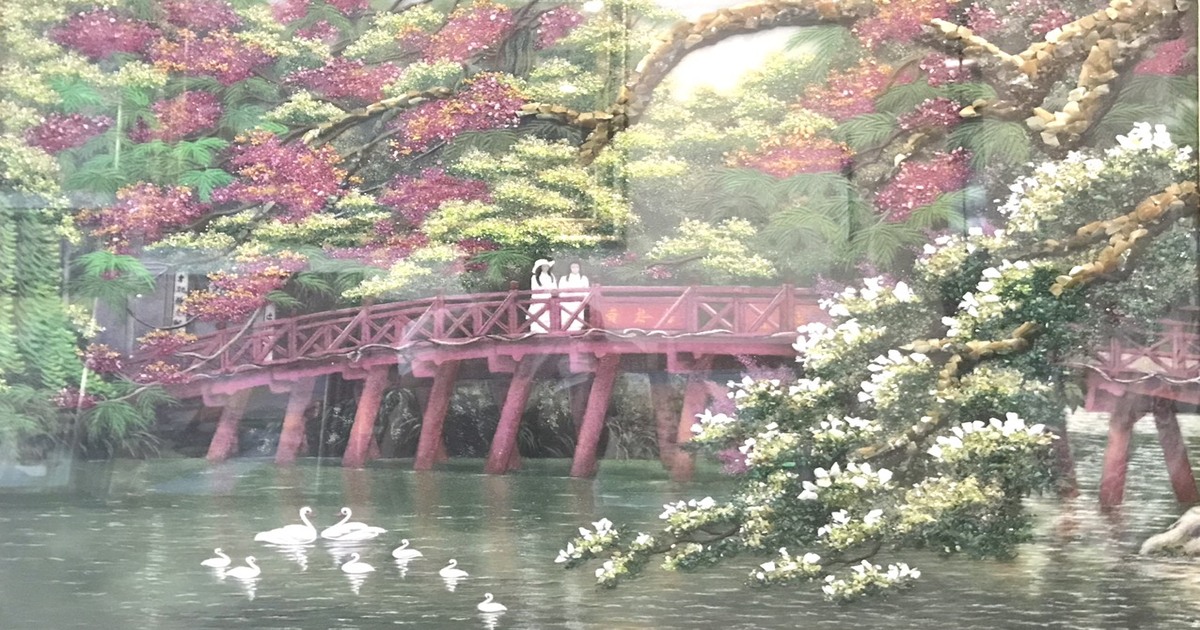 Tranh Đá Quý Cầu Thê Húc
